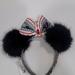 Disney Accessories | Disney Christmas Minnie Ears | Color: Black/Gray | Size: Os