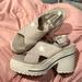 Converse Shoes | Gray Converse Platform Sandals. Size Women’s 9.5 | Color: Gray/White | Size: 9.5