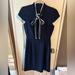 J. Crew Dresses | J Crew Nwt Navy Shift Dress W/ Tie Bow. White Trim Collar. Zip Back. Size 2. | Color: Blue/White | Size: 2