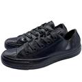 Converse Shoes | Converse Chuck Taylor All Star Sneaker Glossy Gunmetal Gray Leather Low Top Sz 6 | Color: Gray | Size: 6