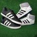 Adidas Shoes | Adidas Neo Label White High Top Sneakers Plus 1 Low Top Black Size 13 Us (Euc) | Color: Black | Size: 13