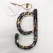 Anthropologie Holiday | Anthropologie Glitz Glass Monogram Ornament | Color: Red | Size: Os