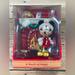 Disney Holiday | Disney A Touch Of Magic 4x5 Ornament Mickey Mouse Fireplace Glass #682682 Bulb | Color: Gold/Red | Size: Os