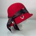 Disney Accessories | Disney Park Red Wool Minnie Roses Band Cloche Bucket Hat Size Osfm Adult Nwt | Color: Black/Red | Size: Os