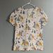 Disney Tops | Disney Scrub Top Lady And The Tramp Size Small | Color: Pink/White | Size: S