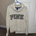 Pink Victoria's Secret Tops | Cream And Gray Pink Victoria’s Secret Cowl Neck Sweatshirt. Size M | Color: Cream/Gray | Size: M