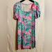 Lilly Pulitzer Dresses | Lilly Pulitzer Haydn Short Sleeve Dress | Color: Blue/Pink | Size: Xl