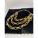 Kate Spade Jewelry | Kate Spade New York Triple Row Golden Necklace Cable Links Gold Tone 18" | Color: Gold | Size: Os