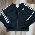 Adidas Jackets & Coats | Boys Adidas Black And White Full Zip Jacket Size 5 | Color: Black/White | Size: 5b