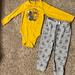 Disney Matching Sets | Bnwot 24m Super Soft Disney Winnie The Pooh Matching Bodysuit & Bottoms Set! | Color: Gold/Gray | Size: 24mb