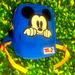 Disney Accessories | Euc Disney Mickey Mouse Blue Embroidered Toddler Backpack- 16” | Color: Blue/Gold | Size: 16”