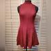 Free People Dresses | Free People Burgundy/Maroon Asymmetrical Fit And Flare Dress. Size M | Color: Red | Size: M