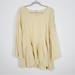 Free People Dresses | Free People Ivory/Cream Ruffle Bell Sleeve Mini Dress | Color: Cream/Tan | Size: Xs