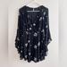 Free People Dresses | Free People Size O Long-Sleeve Mini Dress | Color: Black/White | Size: 0