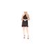 Michael Kors Dresses | Michael Kors Womens Black Feathered Tie Back Sleeveless Short Dress Petites P\Xs | Color: Black | Size: Xs