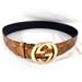 Gucci Accessories | Gucci 114876 Interlock Metallic Bronze Guccissima Gg Pattern Belt 80-32 Italy | Color: Gold | Size: 80-32