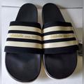 Adidas Shoes | Adidas Adilette Comfort Slides Sandals Mens Size 18 - Nwt | Color: Black/White | Size: 18