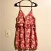 American Eagle Outfitters Dresses | American Eagle Orange Floral Summer Dress Size Medium | Color: Blue/Orange | Size: M