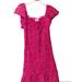 Jessica Simpson Dresses | Jessica Simpson Dress Medium Size (Stretchy)Color Pink With White Touches | Color: Pink | Size: M