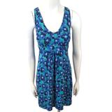 Lilly Pulitzer Dresses | Lilly Pulitzer Patty Sleeveless Dress Knit Silk Womens Xs Blue Green Floral | Color: Blue/Green | Size: Xs