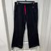 Adidas Pants & Jumpsuits | Adidas Black Pants Women Sz M Pink Stripes Sweats Straight Leg Relaxed Athletic | Color: Black | Size: M