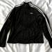Adidas Jackets & Coats | Adidas Essentials 3 Stripe Track Jacket Women's Size L Black & White Full Zip | Color: Black/White | Size: L