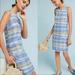 Anthropologie Dresses | Akemi + Kin Anthropologie Striped Sleeveless Tank Shift Dress Size 4 | Color: Blue/Gold | Size: 4