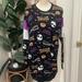 Disney Dresses | Disney Nightmare Before Christmas Dress Shirt Sz M 8/10 Jr. Woman Halloween | Color: Black/White | Size: Mj