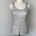 J. Crew Tops | J.Crew Taupe Sequin Tank Size Xs | Color: Cream/Tan | Size: Xs