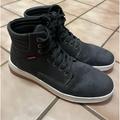 Levi's Shoes | Levi’s Black Suede Hi Top Casual Sneaker Boot | Color: Black | Size: 11