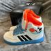 Adidas Shoes | Kids Adidas Mickey Hoops 3.0 Mid Sneakers | Color: White | Size: 1b