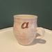 Anthropologie Dining | Anthropologie | A Initial Floral Coffee Mug | Color: Pink/White | Size: Os
