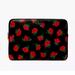 Kate Spade Accessories | Kate Spade Laptop Sleeve Beauty And The Beast Disney Rose Toss Print | Color: Black/Red | Size: Os