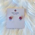 Kate Spade Jewelry | Kate Spade Pink Dainty Flower Earrings Euc Comes In Original Kate Spade Bag | Color: Gold/Pink | Size: Os
