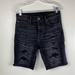 American Eagle Outfitters Shorts | American Eagle Distressed Bermuda Black Denim Jean Shorts Women’s Size 30 | Color: Black | Size: 30