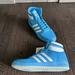 Adidas Shoes | Adidas Top Ten Hi Sneakers Men's Size 11 Sky Rush Blue/ White Gw1616 | Color: Blue | Size: 11