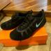 Nike Shoes | Brand New Nike Black Shoes With Blue Nike Sign. Size 9. | Color: Black | Size: 9