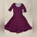 Lularoe Dresses | Lularoe Nicole Dress Nwt Size S | Color: Blue/Red | Size: S