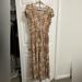 American Eagle Outfitters Dresses | American Eagle Midi Spring/Summer Boho Floral Dress. | Color: Tan | Size: L