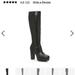 Zara Shoes | Mix No 6 Knee High Platform Boots | Color: Black | Size: 8.5