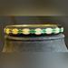 J. Crew Jewelry | J Crew Enameled Bangle Bracelet In Argyle Pattern | Color: Black/Green | Size: Os