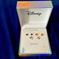 Disney Accessories | Fine Silvers Plated Disney Earrings | Color: Black/Orange | Size: Os