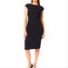 Kate Spade Dresses | Kate Spade Black Sheath Dress - Bow Back Zipper - Cap Sleeves - Lbd - 8 | Color: Black | Size: 8