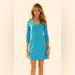 Lilly Pulitzer Dresses | Lilly Pulitzer Charlena Shift Ariel Blue Size Small | Color: Blue/Gold | Size: S