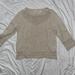 Anthropologie Sweaters | Anthropologie Field Flower Sweater Crew Neck Crochet Design Size M Cream/Beige | Color: Cream | Size: M