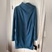 Athleta Dresses | Athleta Turtleneck Dress- Super Cozy Size Small | Color: Blue/Green | Size: S