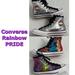 Converse Shoes | Converse All Star Chuck Taylor 70 Multicolor Rainbow Pride High Top Sneakers | Color: Silver | Size: 5.5