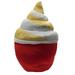 Disney Other | Disney Parks Food Icons Swirl Ice Cream Dole Whip Scented Plush Medium 15" | Color: Red/Yellow | Size: Os