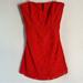 J. Crew Dresses | J.Crew Cathleen Strapless Dress In Leavers Lace Firey Orange Red Women’s 4 | Color: Orange/Red | Size: 4