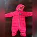 Nike Jackets & Coats | Baby Girls Nike Neon Pink Puffer Snow Suit Fleece Lined Zip Up 6 M | Color: Pink | Size: 6-9mb